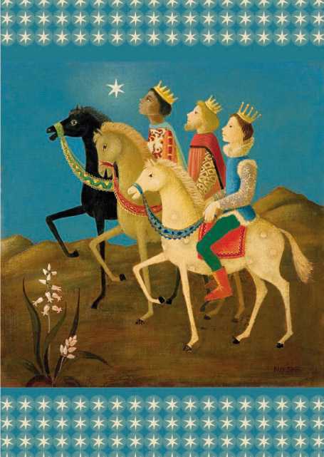 Lot de 10 - carte double Rois mages