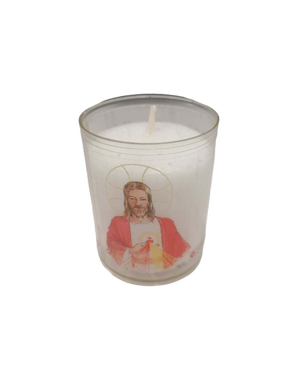 Veilleuse diamètre 50 mm - H 65 mm - O Seigneur Jésus-Christ