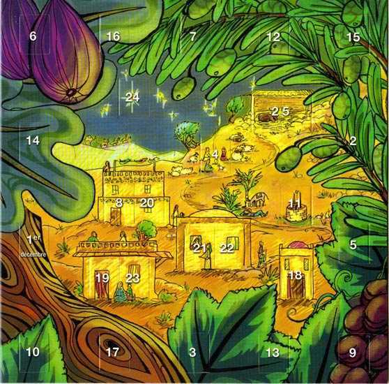 Lot de 10 - Calendrier de l'Avent Laudato Si de Marguerite le Bouteiller