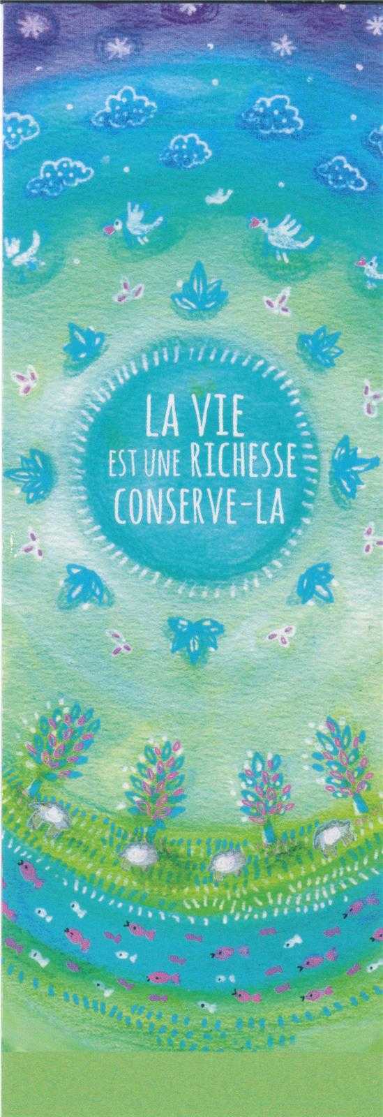 Lot de 25 Signets  La vie est une richesse Conserve-la