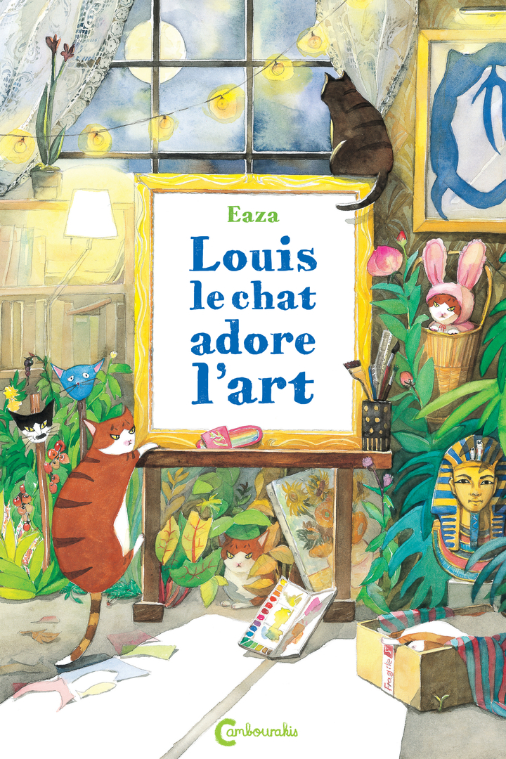 Louis le chat adore l'art