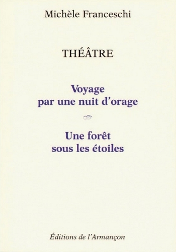 Theatre voyage par une nuit dorage et une foret sous les etoiles