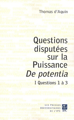questions discutees sur la puissance de pontentia