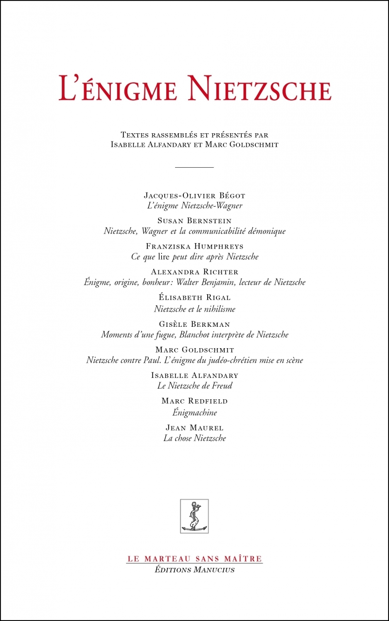 L'ENIGME NIETZSCHE