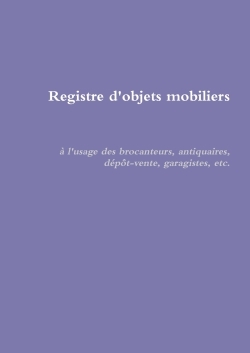 Registre d'objets mobiliers