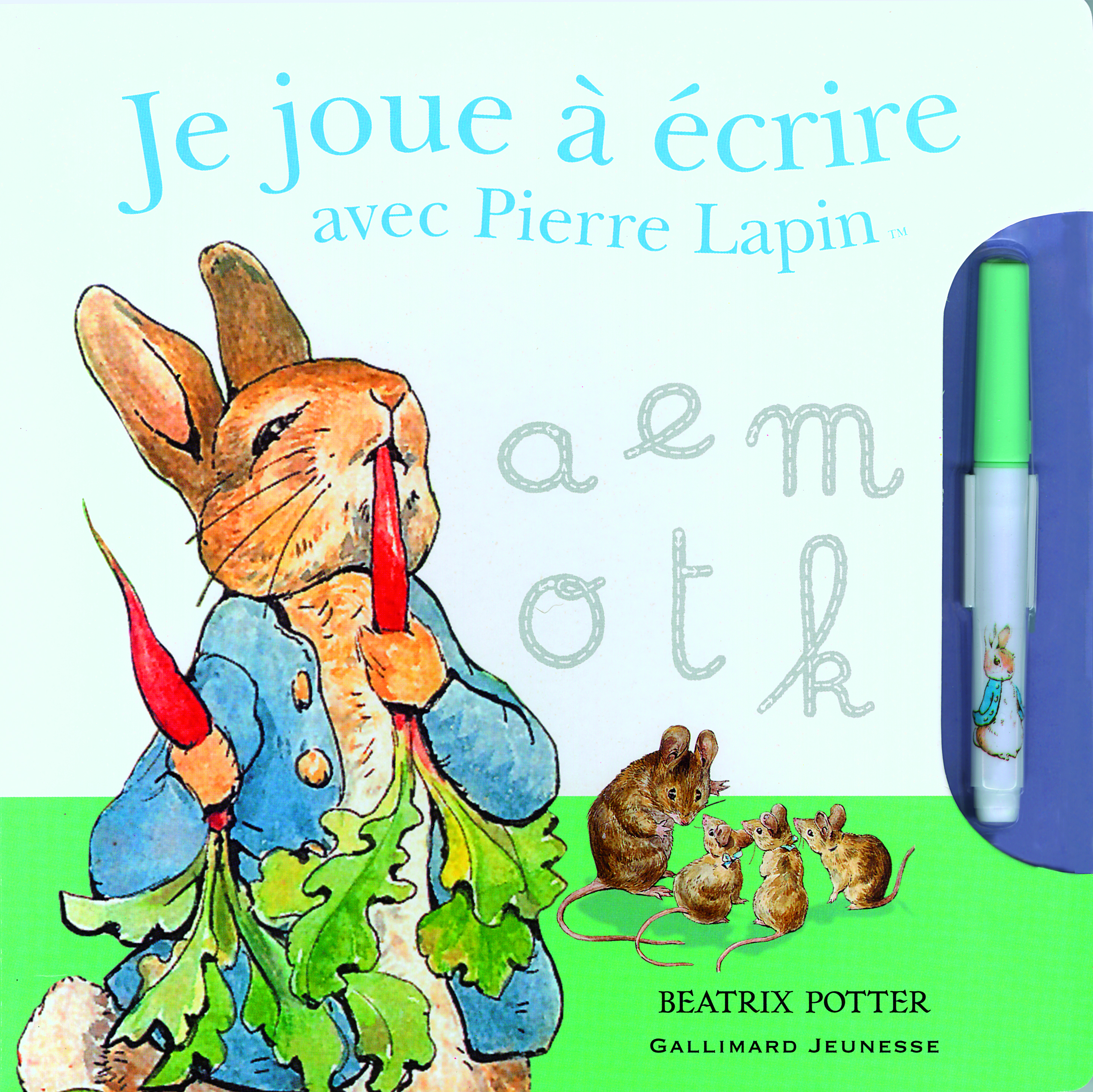 Je joue à écrire avec Pierre Lapin