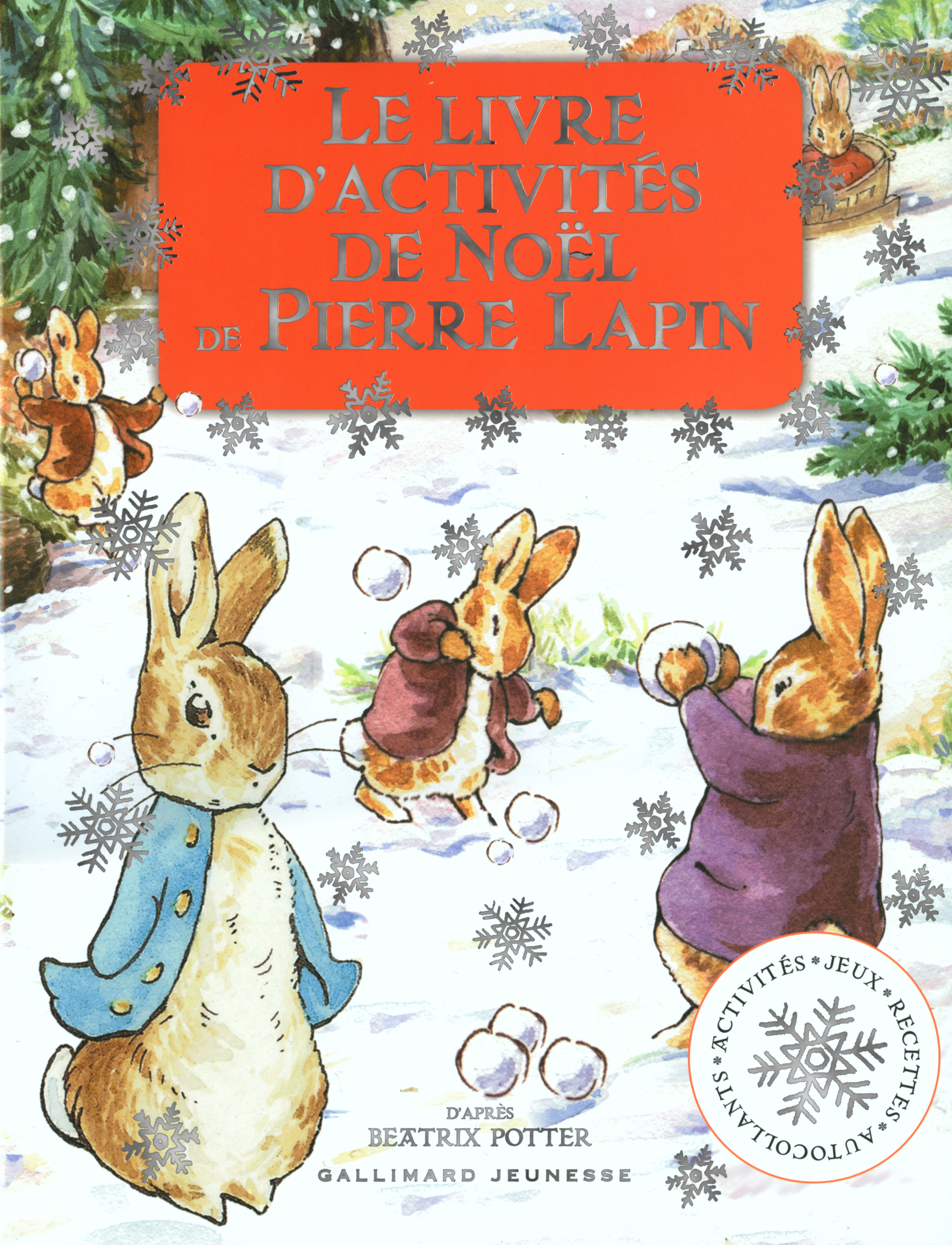 Le livre d'activités de Noël de Pierre Lapin