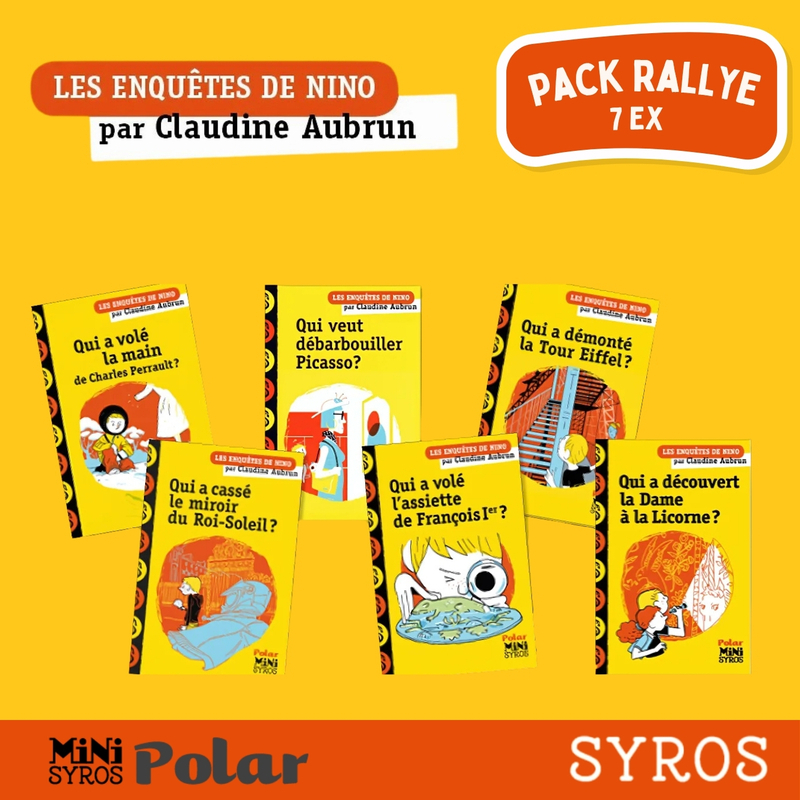 Pack Rallye lecture - 7 titres de la série Les Enquêtes de Nino