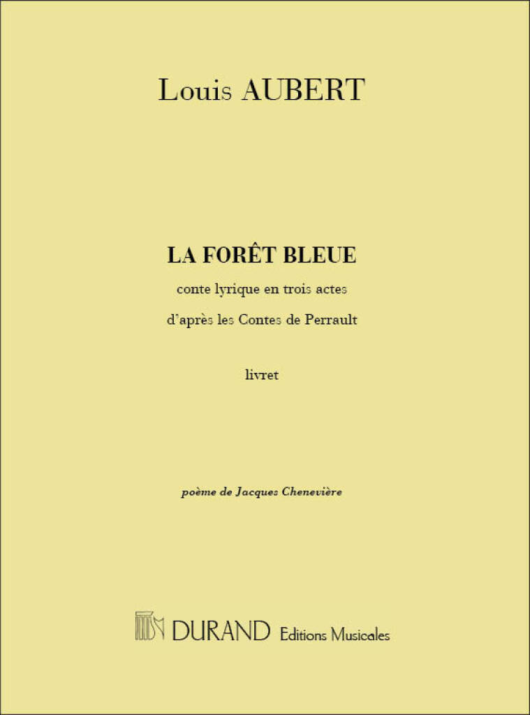 LA FORET BLEUE LIVRET  FORMATION MUSICALE