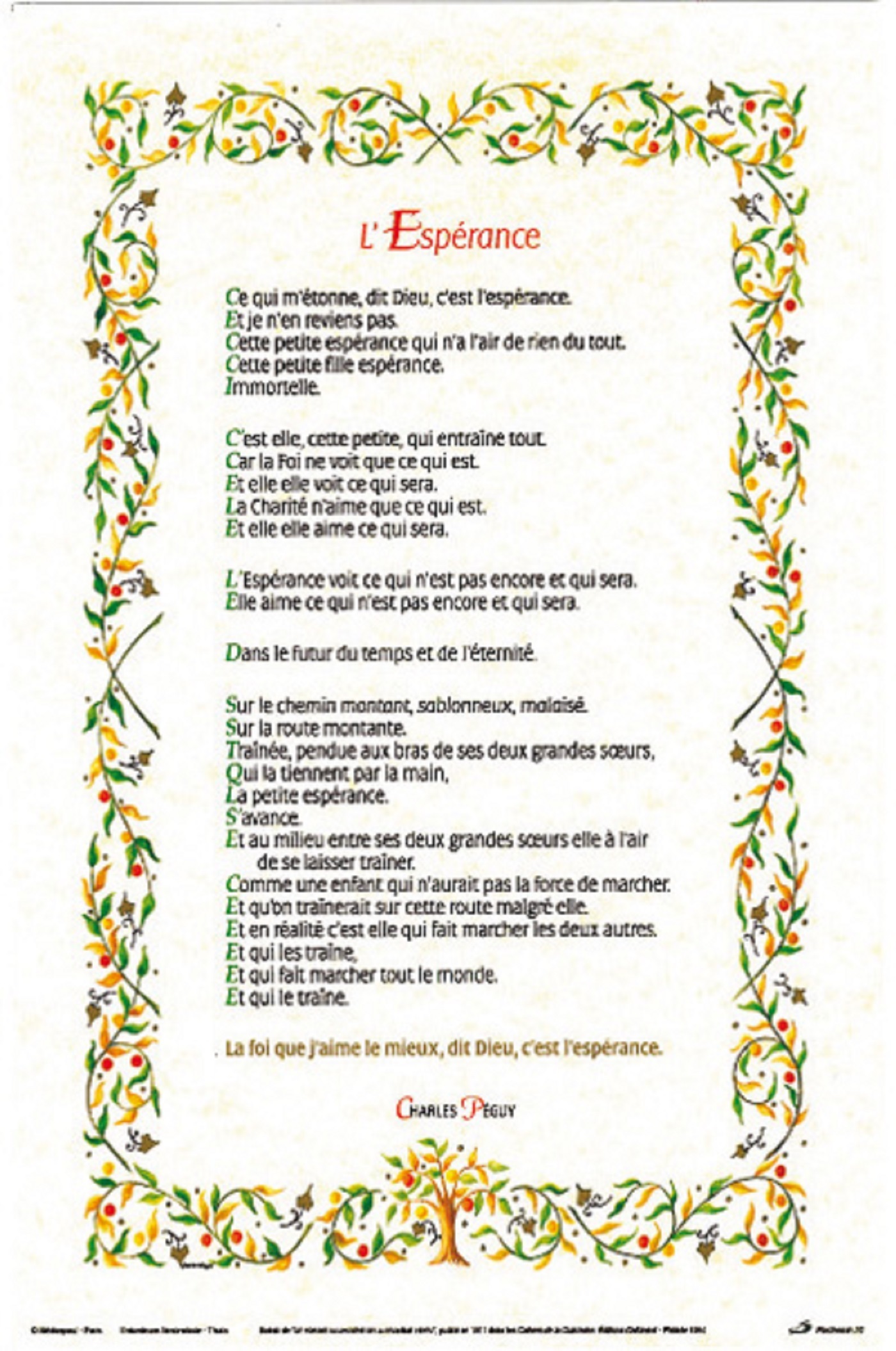 PARCHEMIN 20 L'ESPERANCE