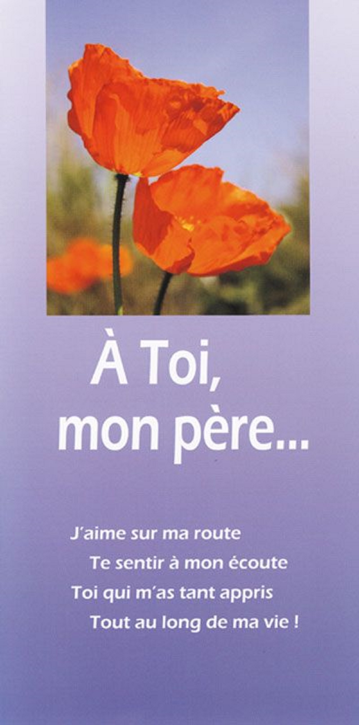 PACK SOUHAITS CMT03 5EX A TOI MON PÈRE