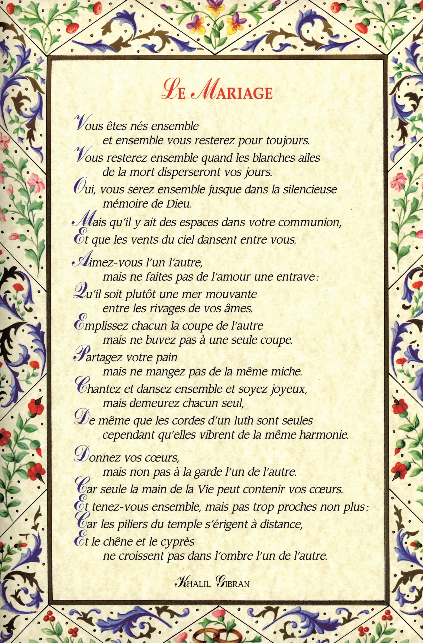 PARCHEMIN 09 LE MARIAGE