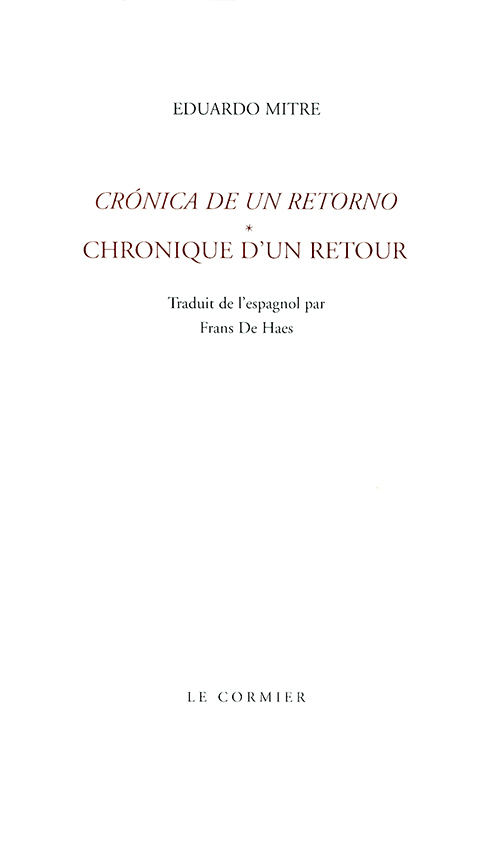 CHRONIQUE D'UN RETOUR