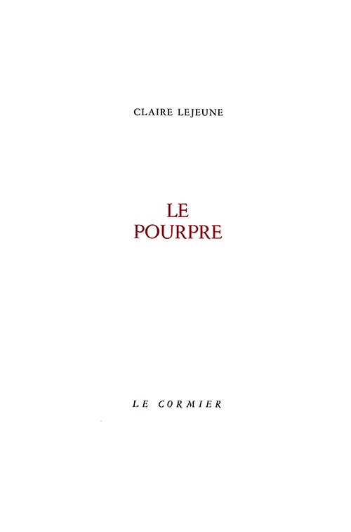 LE POURPRE