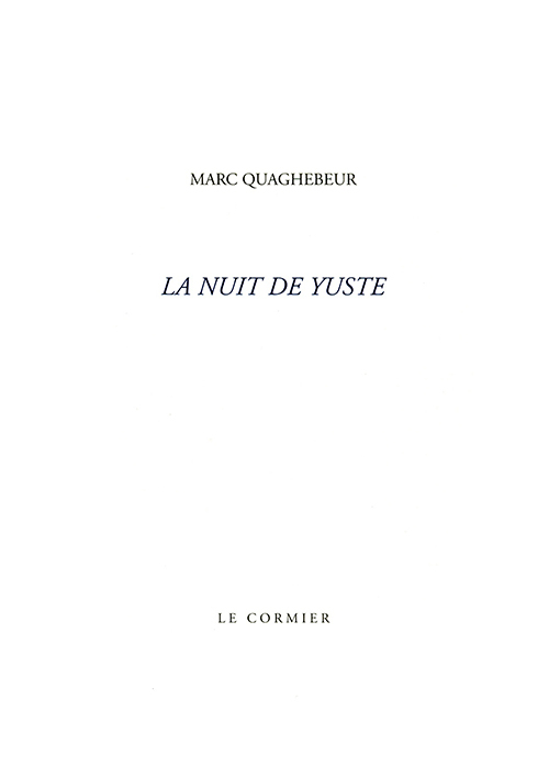 LA NUIT DE YUSTE