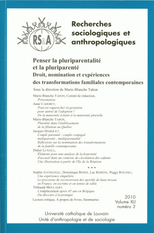 Penser la pluriparentalité et la pluriparenté