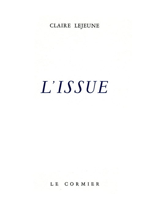 L'ISSUE