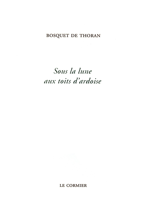 SOUS LA LUNE AUX TOITS D'ARDOISE