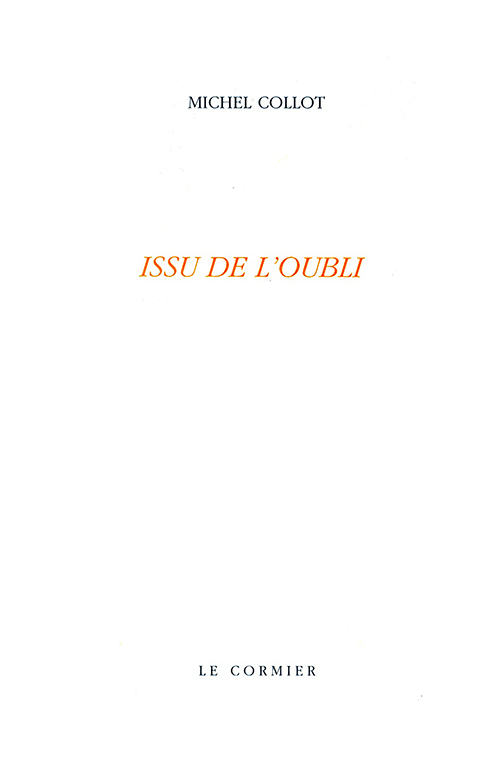 ISSU DE L'OUBLI