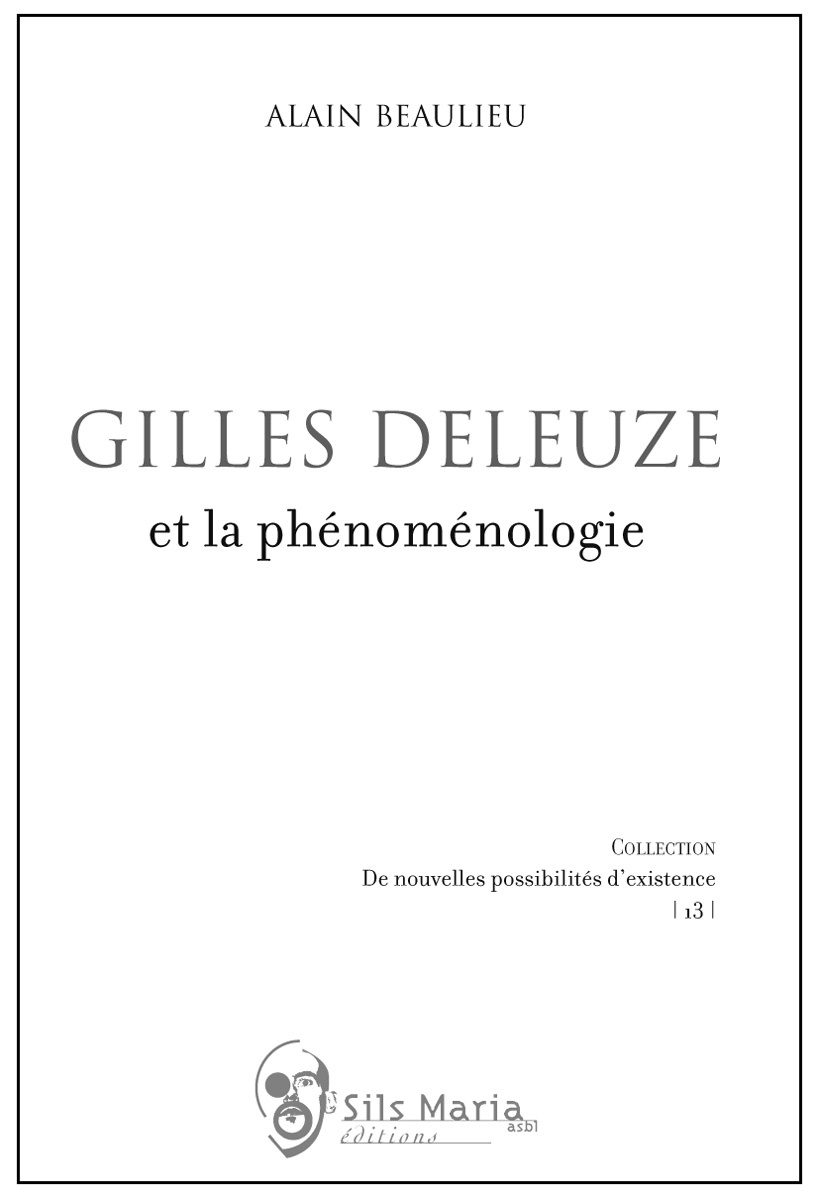 GILLES DELEUZE ET LA PHENOMENOLOGIE