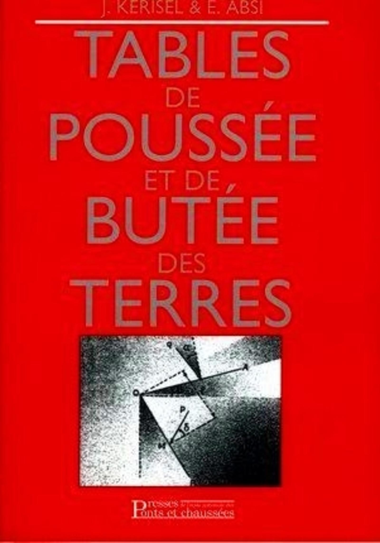 Tables de poussée et de butée des terres