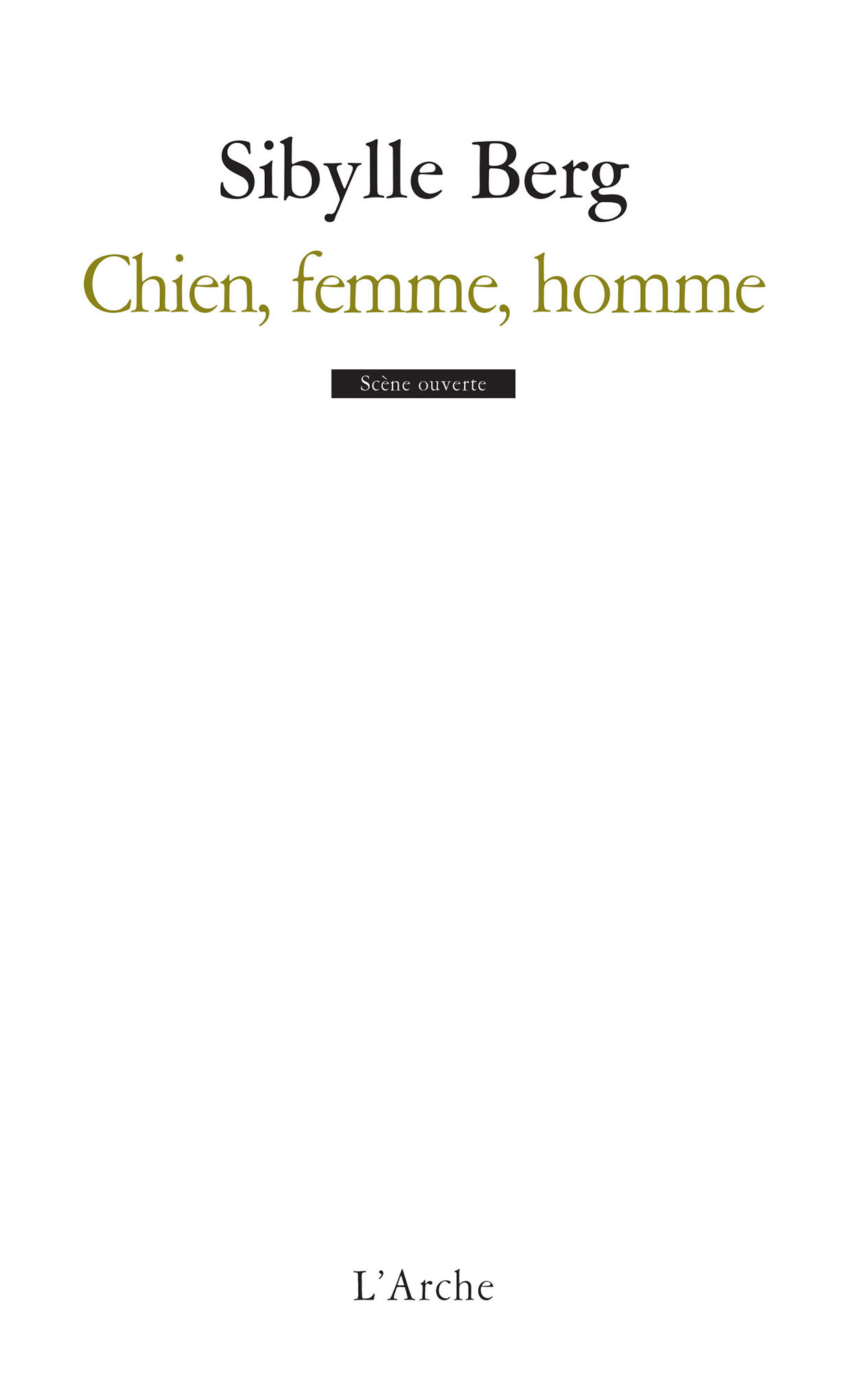Chien, femme, homme