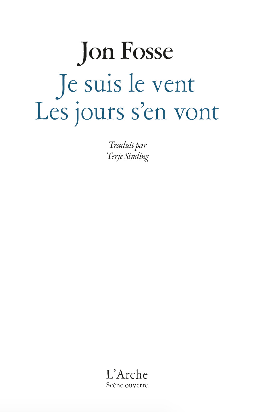 Je suis le vent / Les jours s’en vont