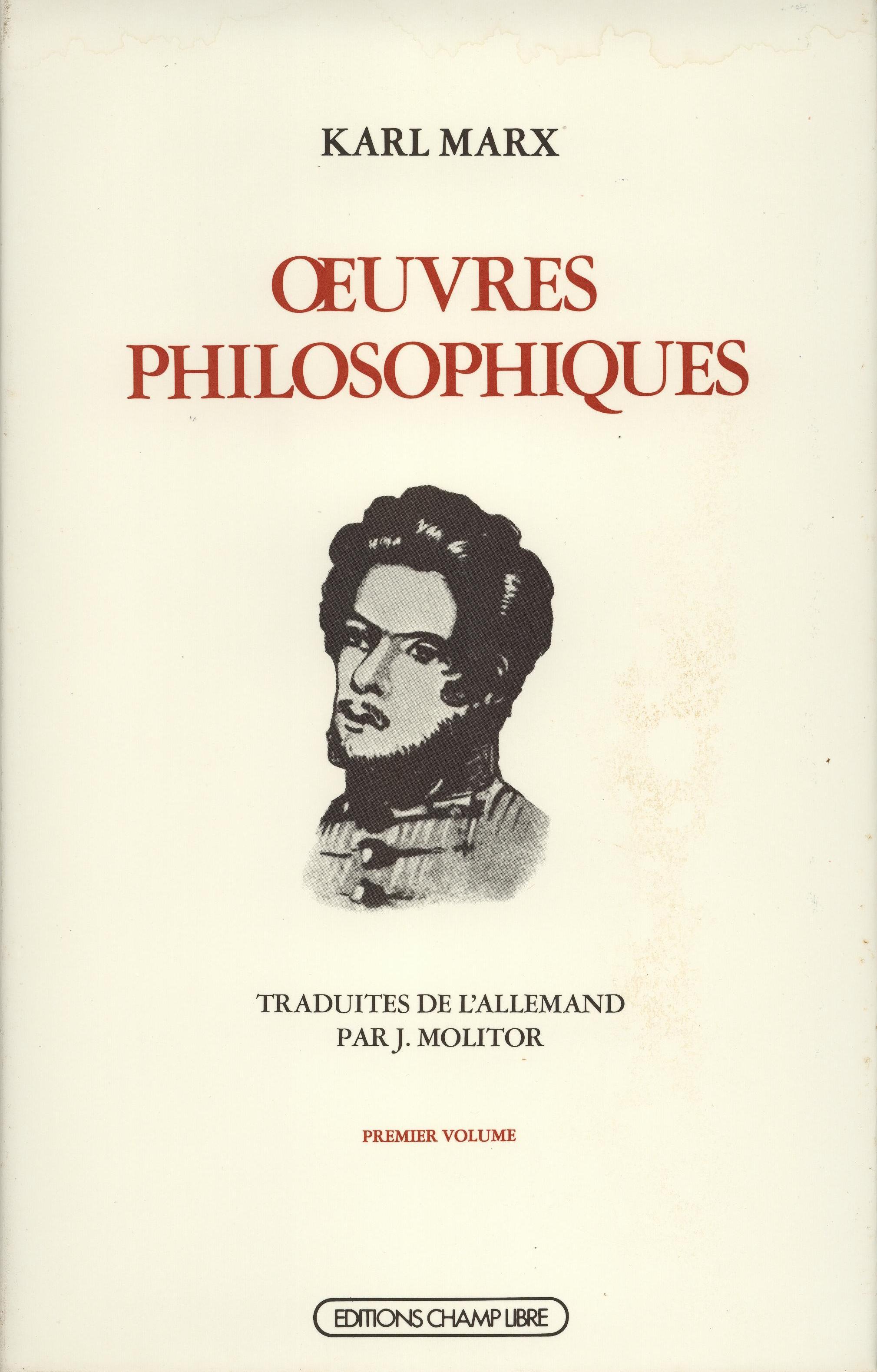 Œuvres Philosophiques T. 1
