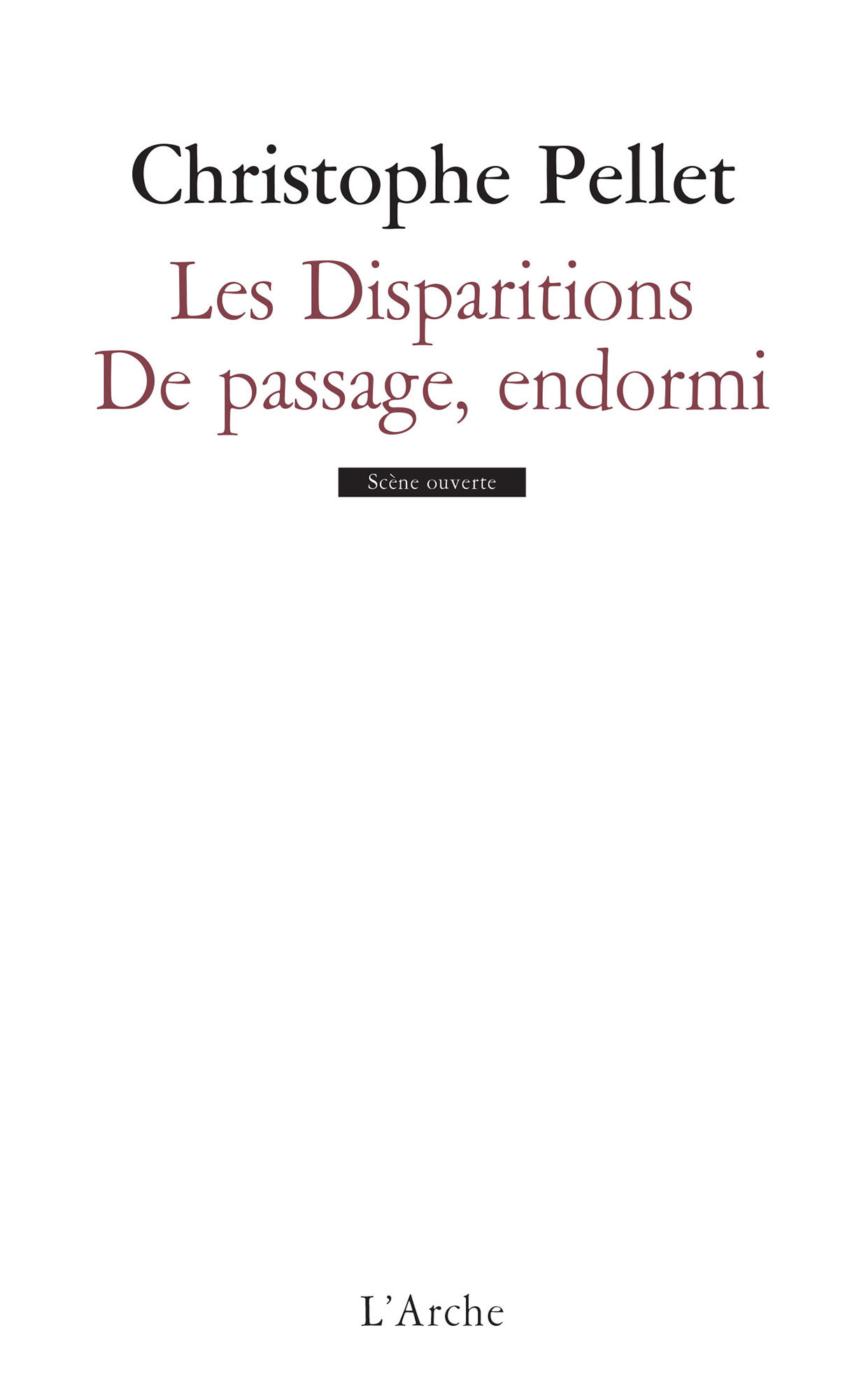 Les Disparitions / De passage, endormi