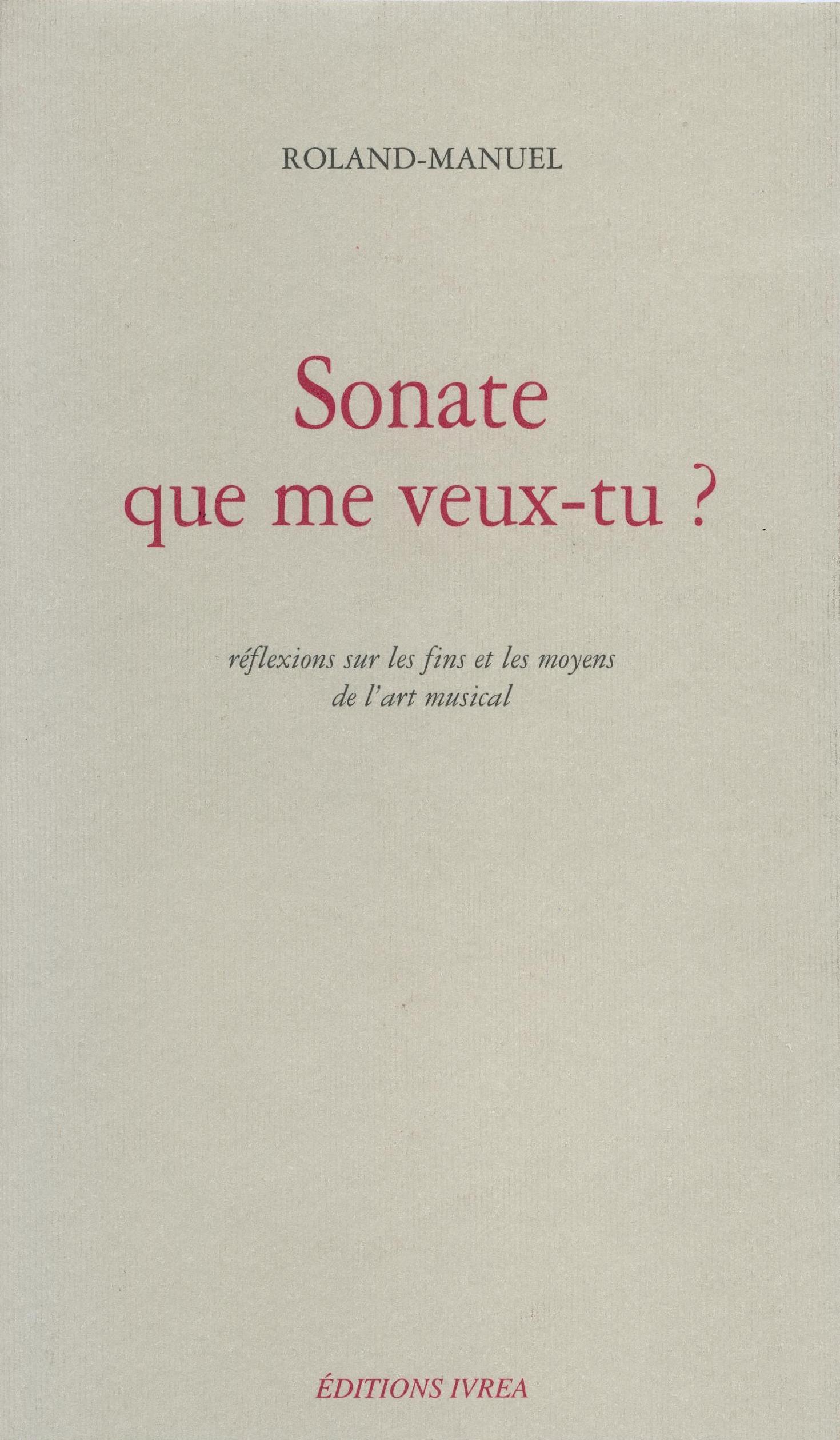 Sonate que me veux-tu ?