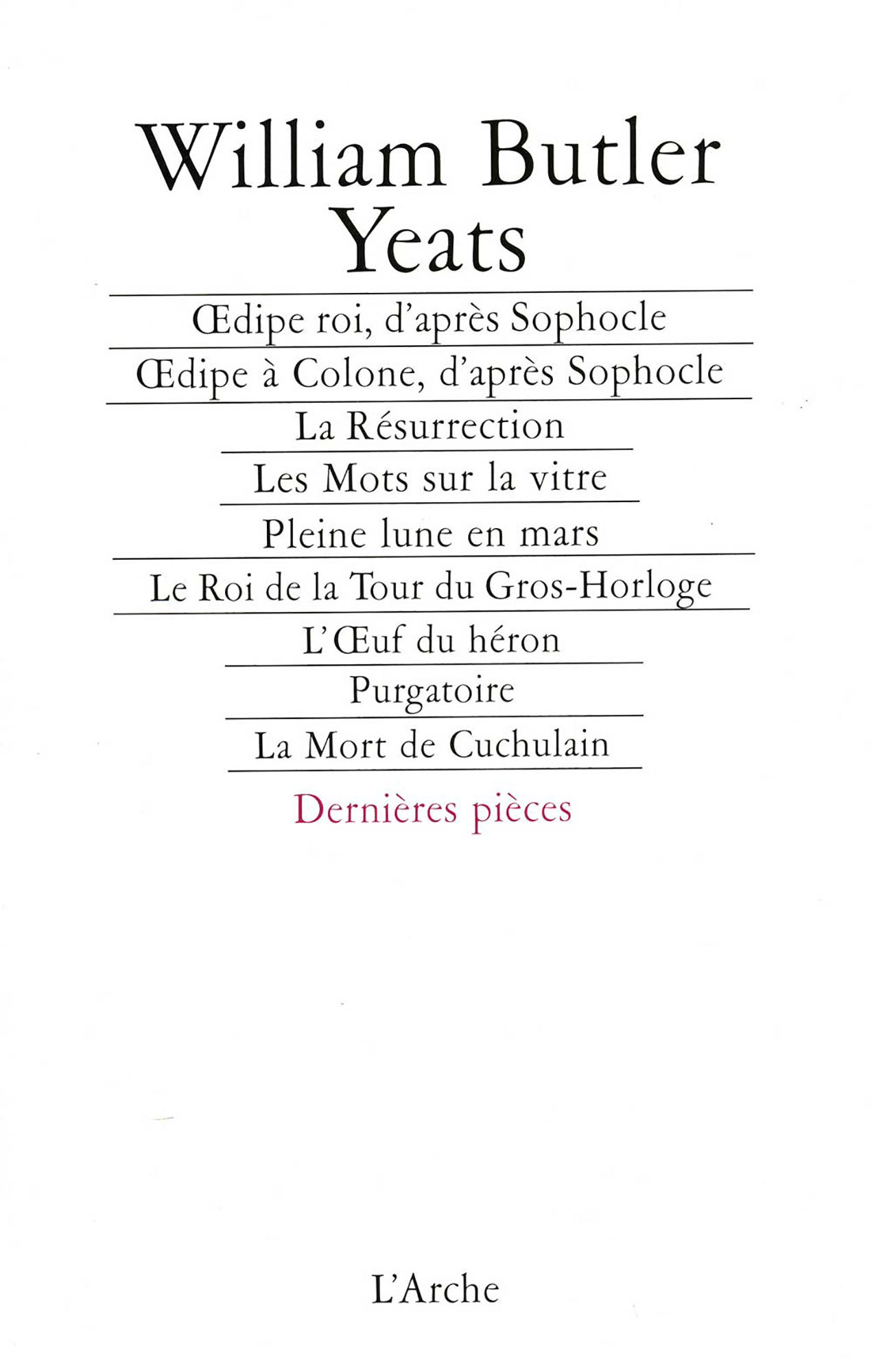 Théâtre complet Tome 3 Yeats