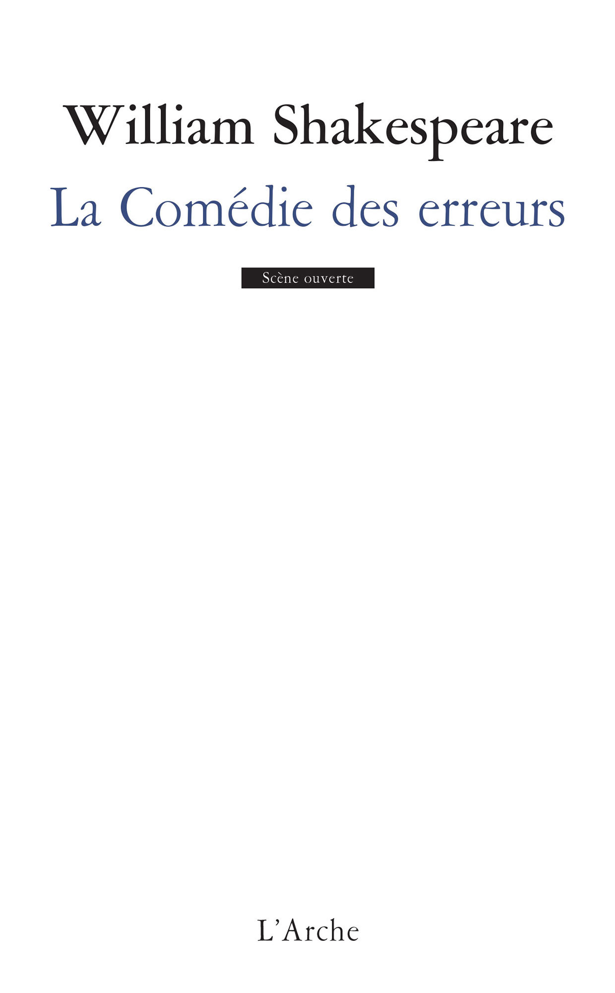 La Comédie des erreurs