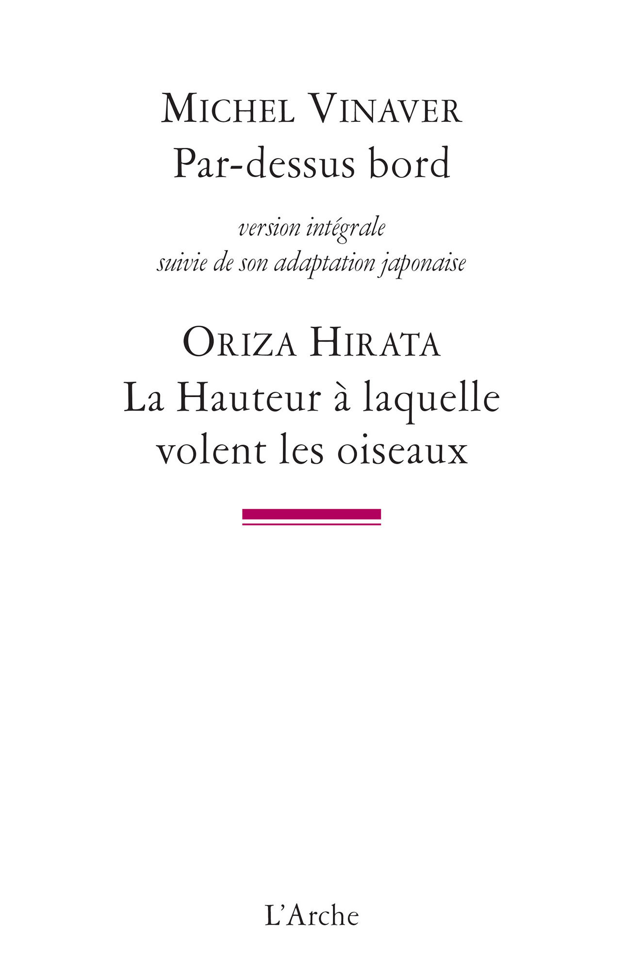 Par-dessus bord / La Hauteur à laquelle volent les oiseaux