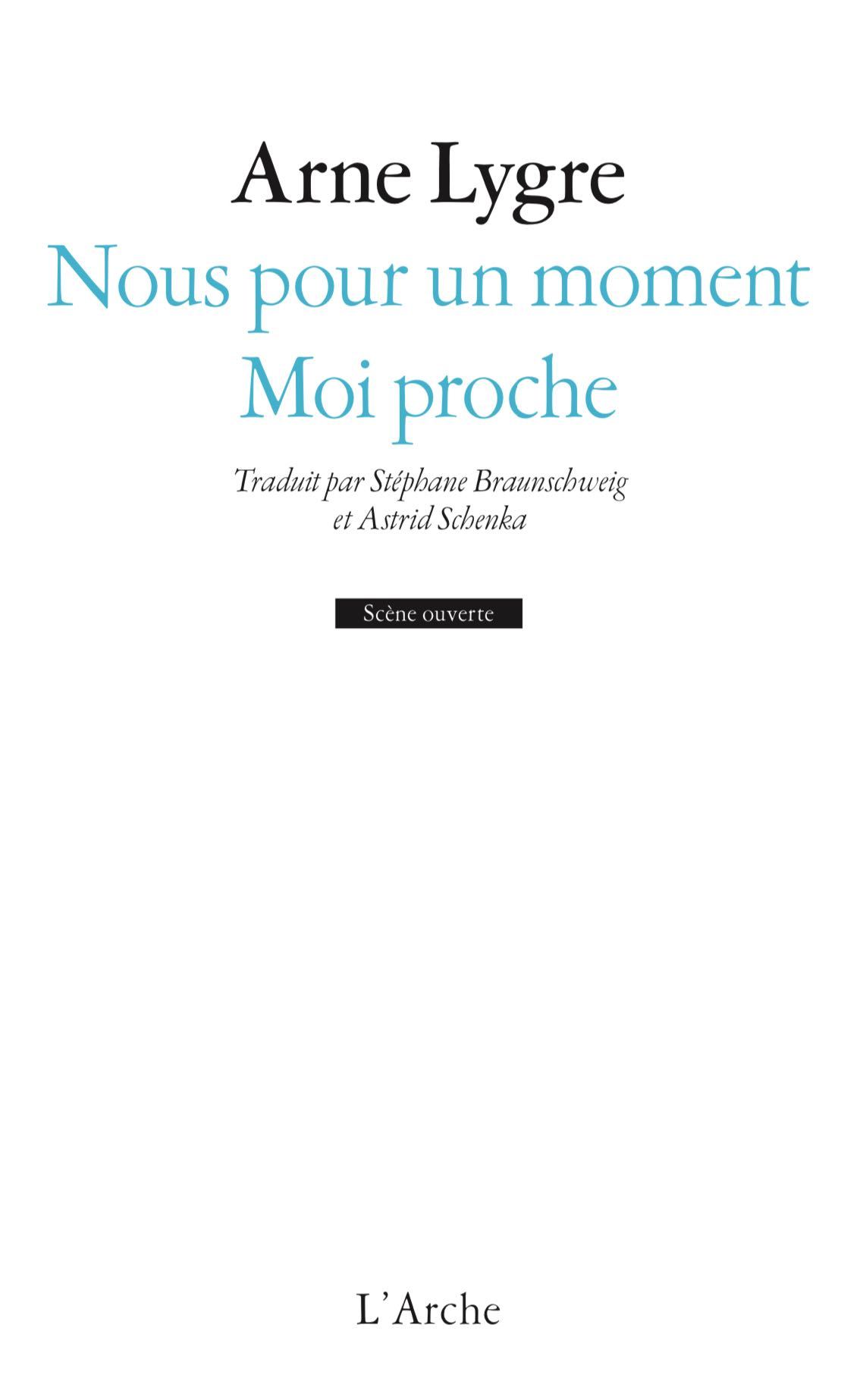 Nous pour un moment / Moi proche