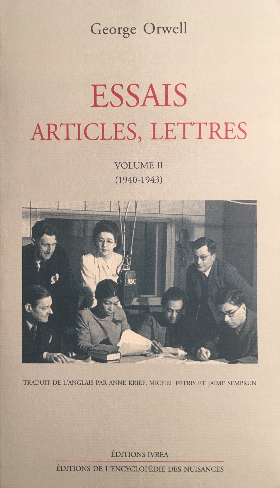 Essais, articles, lettres T. 2