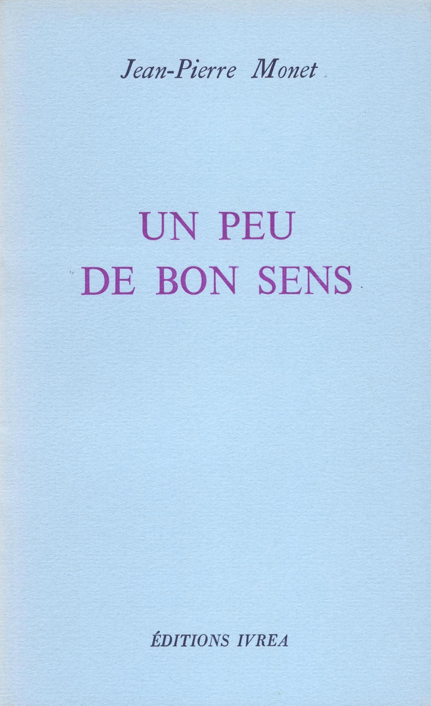 Un peu de bon sens