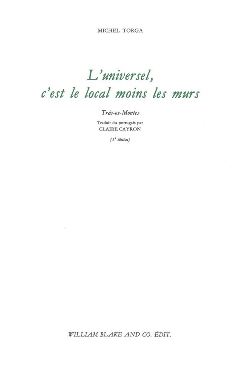 L' Universel, c'est le local moins les murs