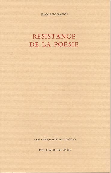 Résistance de la poésie