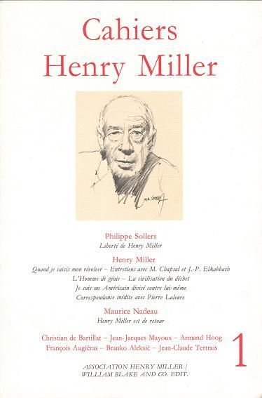 Cahiers Henry Miller N°1