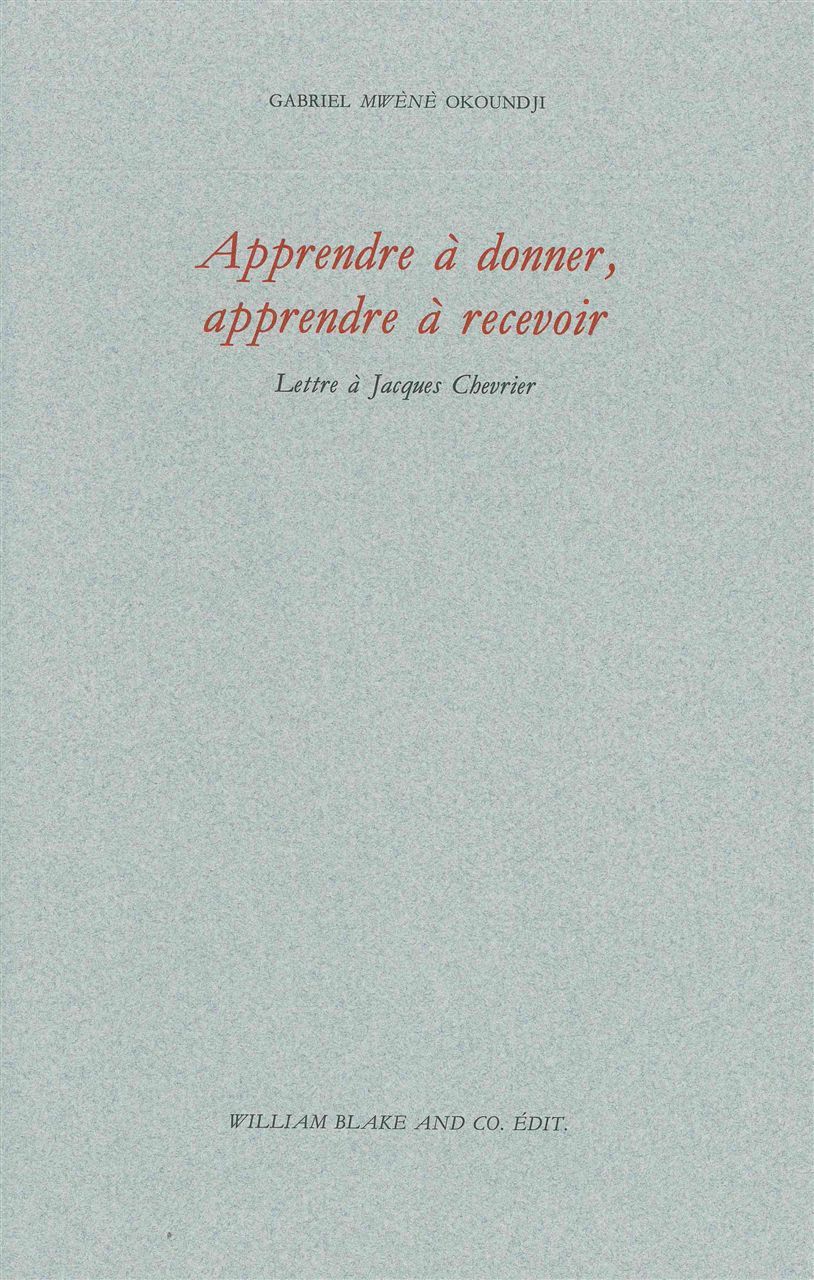 Apprendre à donner, apprendre à recevoir