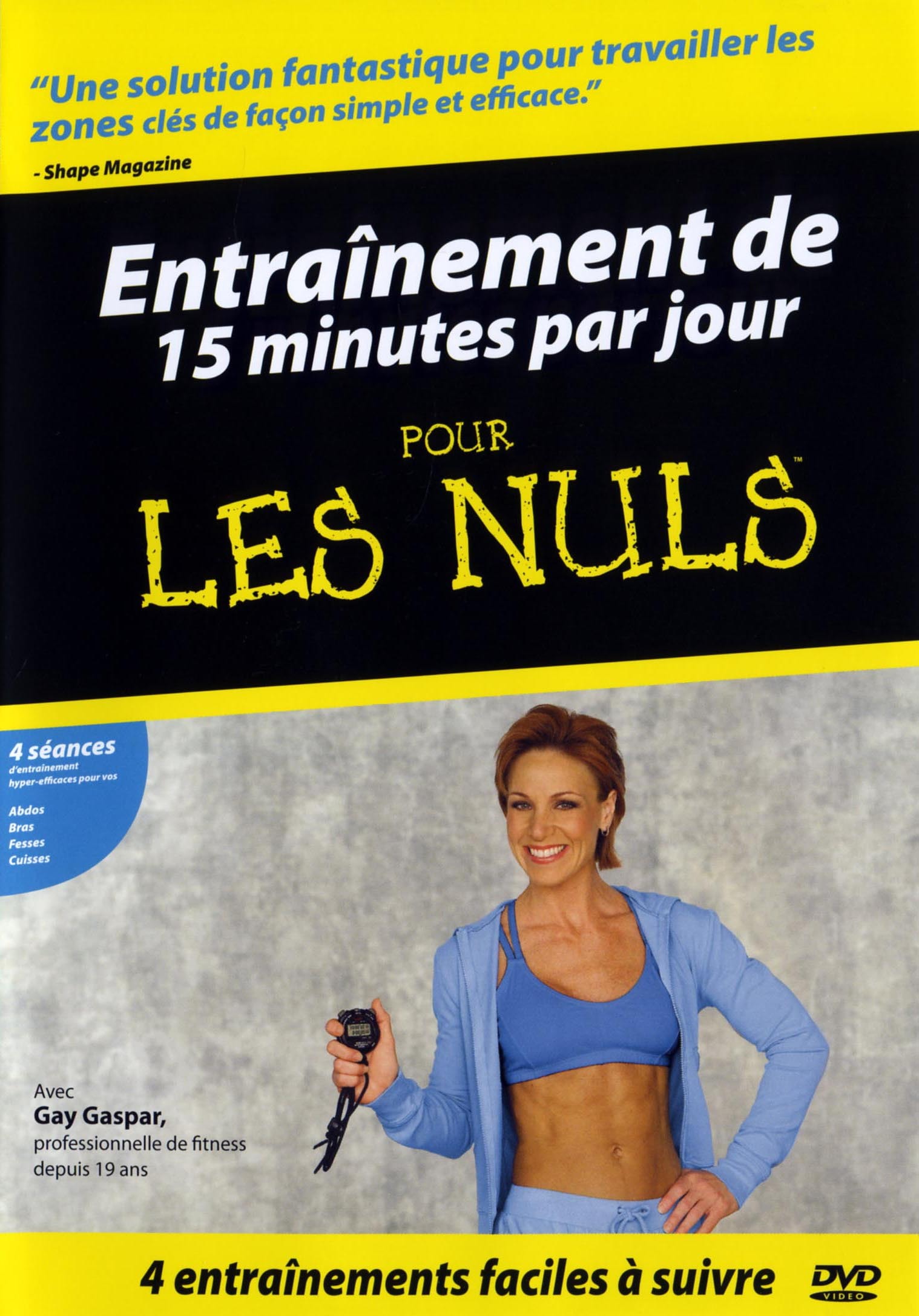POUR LES NULS - ENTRAINEMENT 15 MIN/ JOUR-DVD