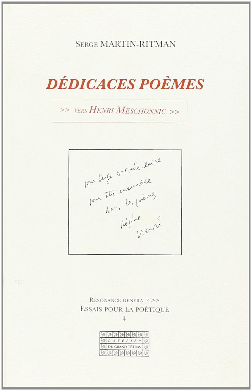 Dédicaces poèmes - vers Henri Meschonnic