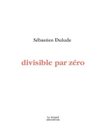 DIVISIBLE PAR ZERO