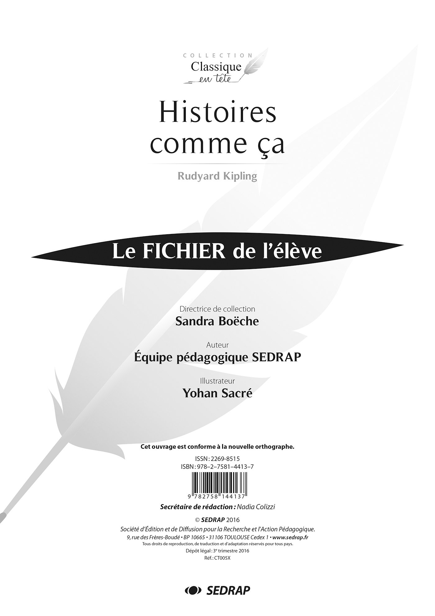 HISTOIRES COMME CA - FICHIER