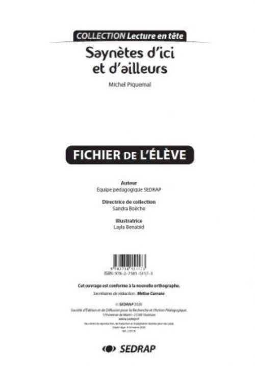SAYNETES D'ICI ET D'AILLEURS - LE FICHIER