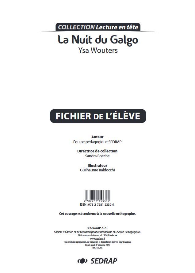 La nuit du Galgo - FICHIER