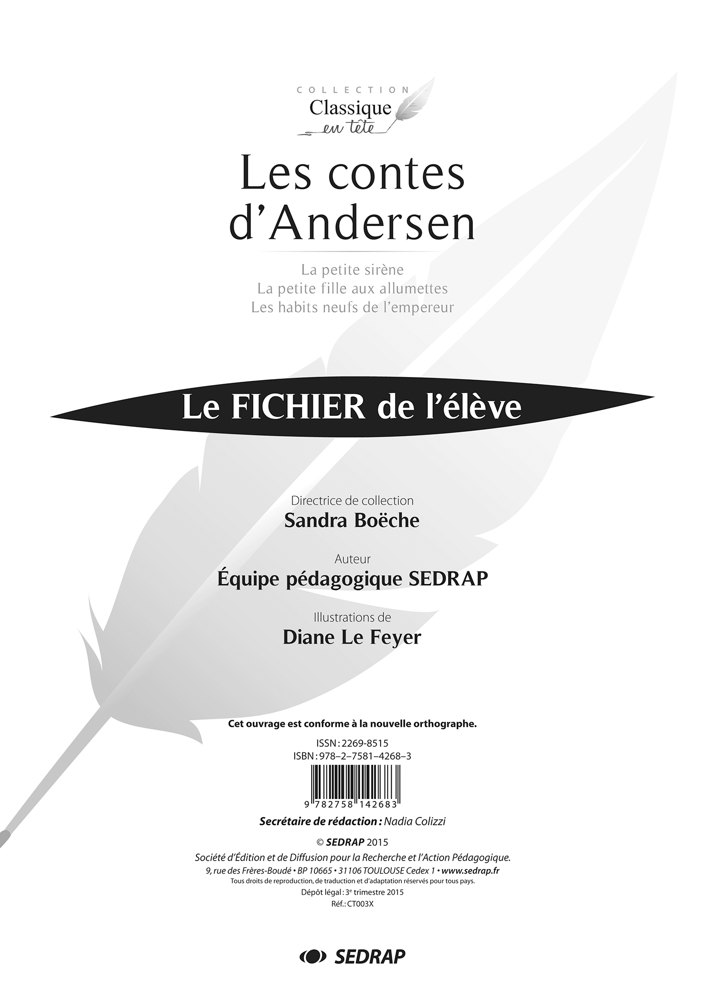 CONTES D'ANDERSEN - FICHIER