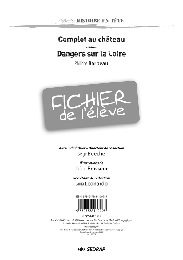 COMPLOT AU CHATEAU - FICHIER