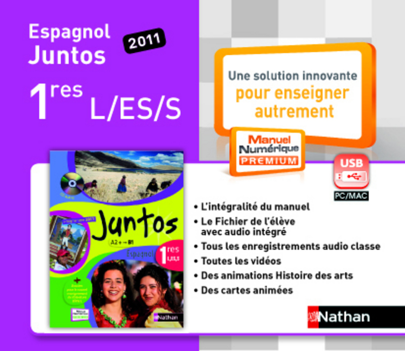 Juntos 1e - manuel numérique enrichi - clé USB - tarif non adoptant