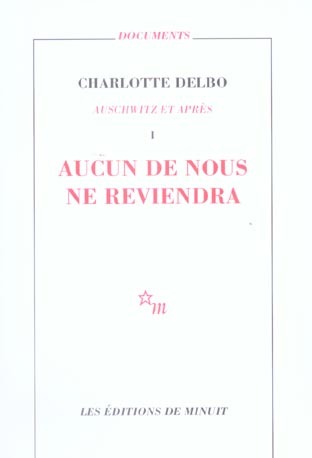 AUCUN DE NOUS NE REVIENDRA T.1